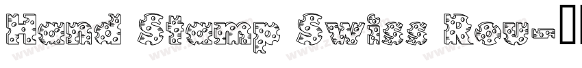 Hand Stamp Swiss Rou字体转换